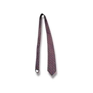 Givenchy Red Blue Silk Tie‎ Men's Classic Business Formal Accessory